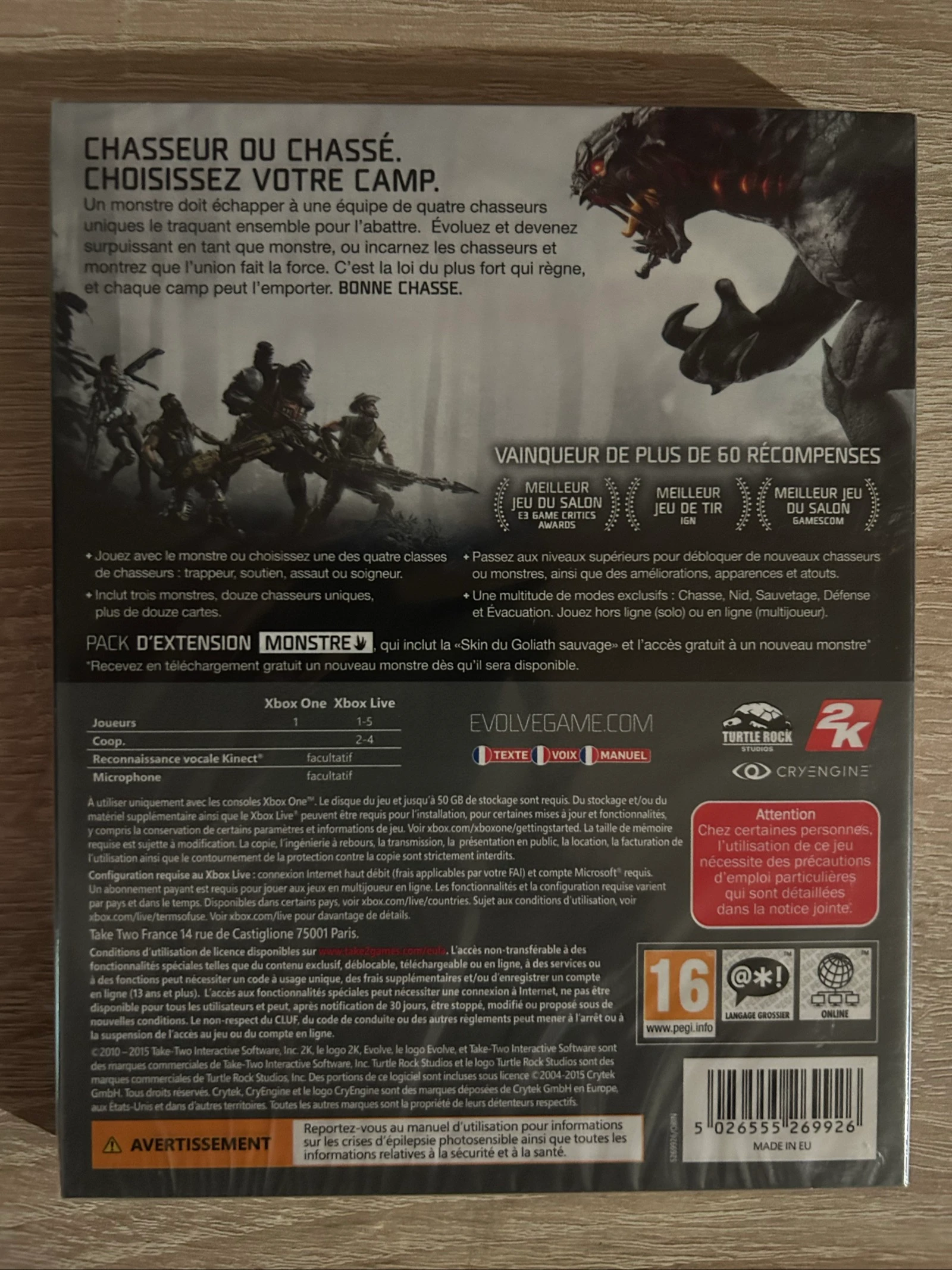 Set van 4 nieuwe Evolve Xbox One games in blisterverpakking – Verkoop per stuk mogelijk – photo 2
